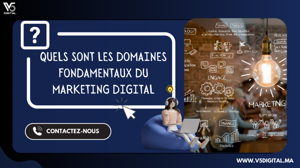 Quels sont les domaines fondamentaux du marketing digital 