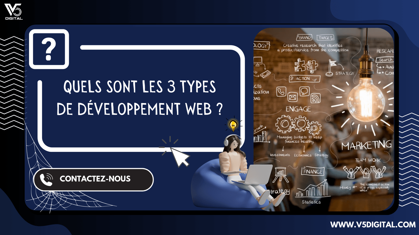 Quels sont les 3 types de développement web